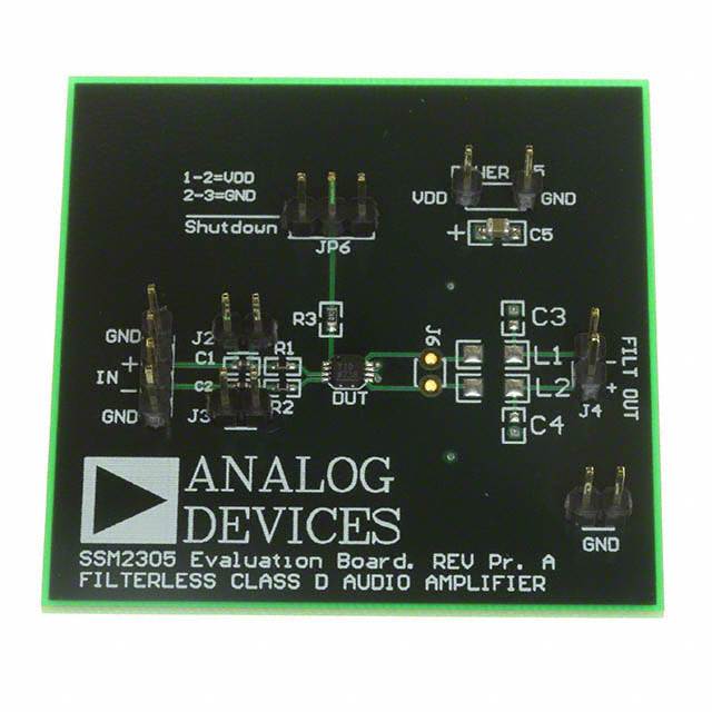 SSM2305-EVALZ Analog Devices Inc.  Cartes d'évaluation - Amplificateurs audio